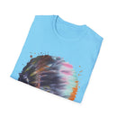 Bravado 2:  Colorful Tie-Dye Unisex Softstyle T-Shirt with Abstract Design, Perfect for Festivals, Casual Outings, Relaxed Days, Summer Vibes, and Gifts