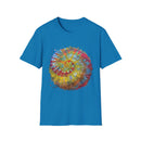 Watermelon Krush 2:  Colorful Spiral Tie-Dye Unisex Softstyle T-Shirt, Summer Vibes Shirt, Festival Apparel, Gift for Her, Boho Fashion