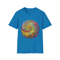 Watermelon Krush 2:  Colorful Spiral Tie-Dye Unisex Softstyle T-Shirt, Summer Vibes Shirt, Festival Apparel, Gift for Her, Boho Fashion