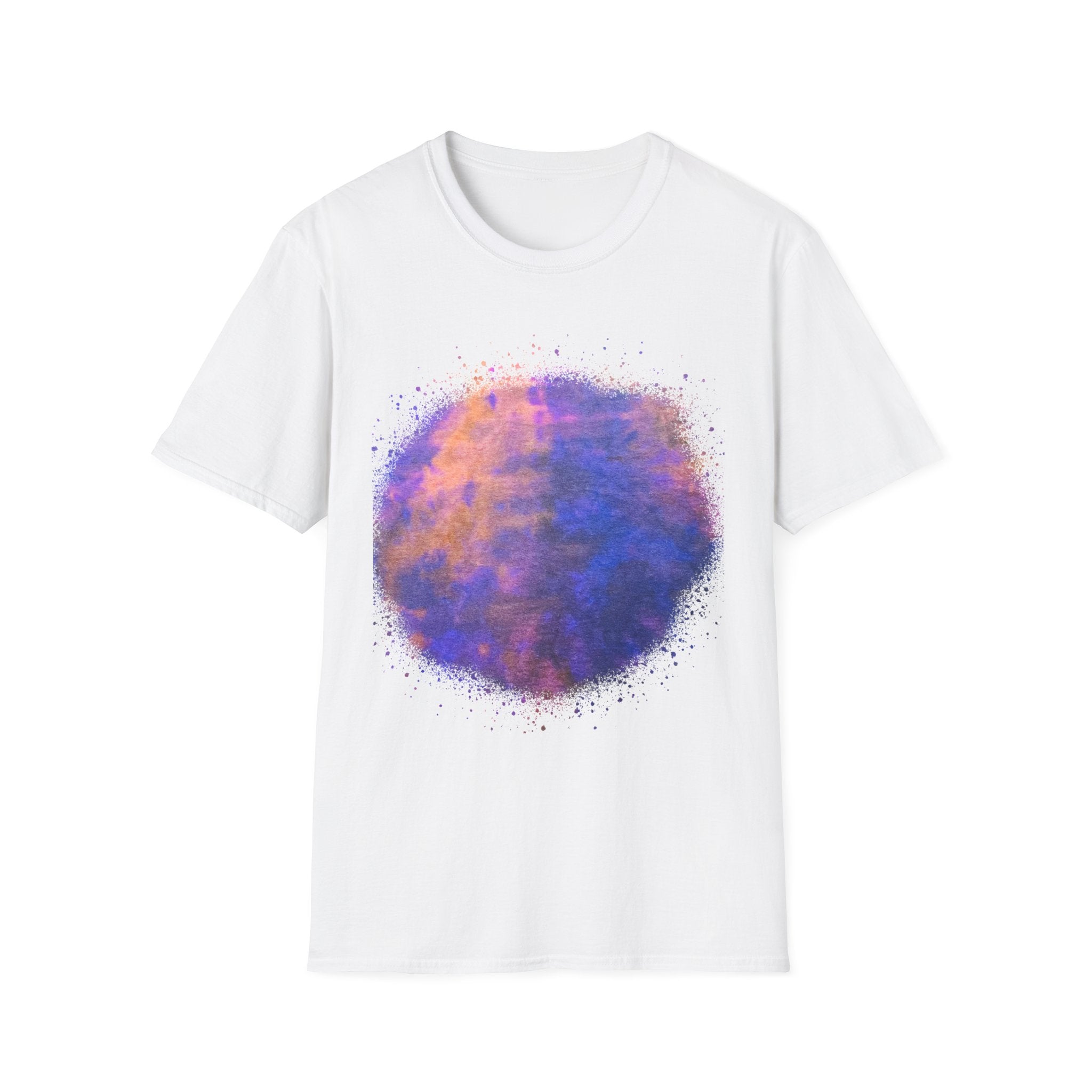 HURRICANE RIDGE: Vibrant Abstract Art T-Shirt | Unisex Softstyle Tee, Casual Wear, Gift for Art Lovers, Summer Vibes, Unique Statement Piece