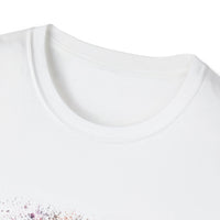 Fantasia 2:  Vibrant Splash Drip Art T-Shirt, Artistic Tee, Unisex Graphic Shirt, Trendy Casual Wear, Unique Gift for Art Lovers