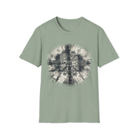 CROSS ROAD: Gritty, graphite style...  Trendy Tie-Dye Unisex Softstyle T-Shirt | Casual, Chic, Gift Idea, Festival Wear, Everyday Fashion