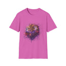 Fantasia 2:  Vibrant Splash Drip Art T-Shirt, Artistic Tee, Unisex Graphic Shirt, Trendy Casual Wear, Unique Gift for Art Lovers