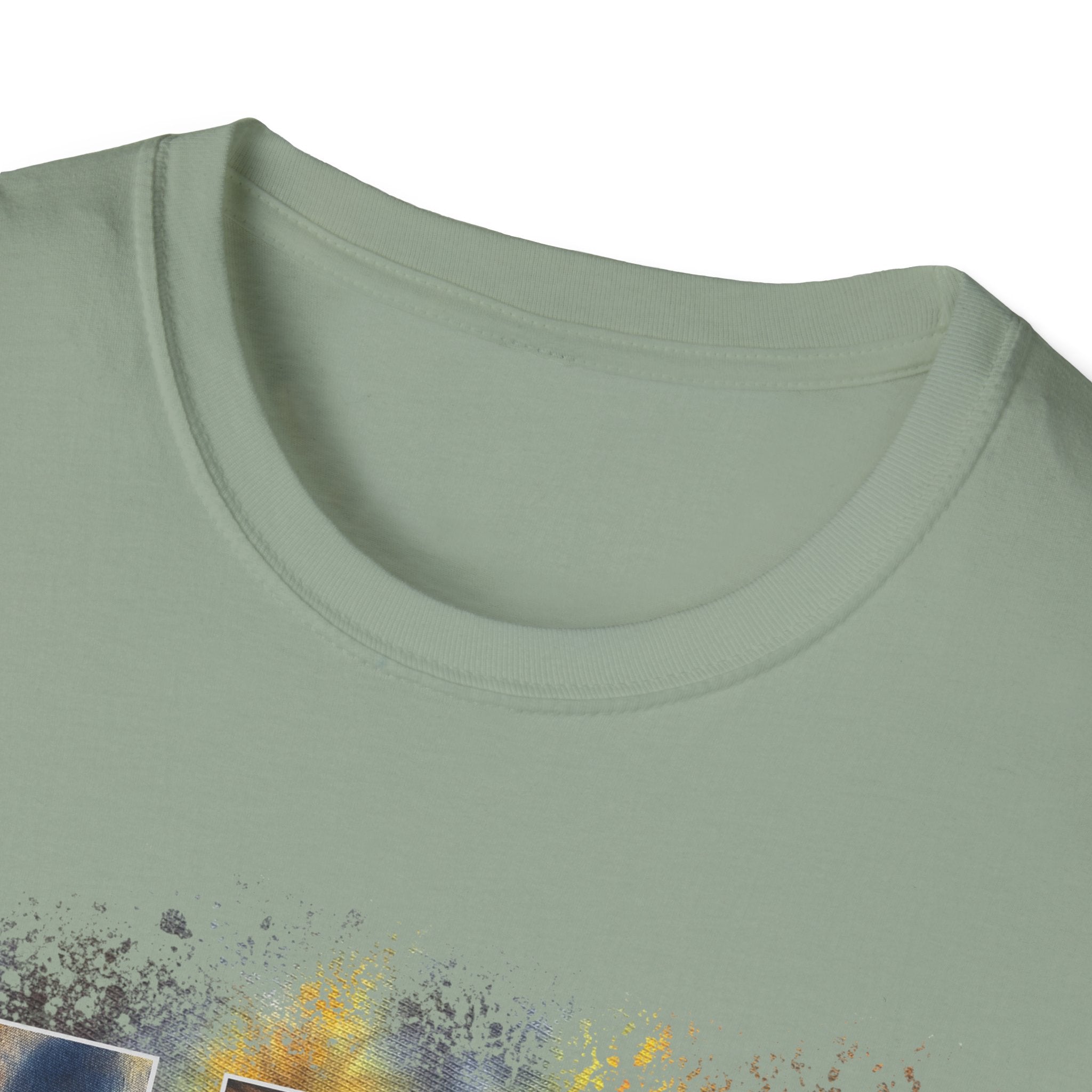 RUBICON:  Chic Vibrant Abstract Art Unisex Softstyle T-Shirt - Casual Wear, Art Lover Gift, Everyday Fashion, Unique Graphic Tee