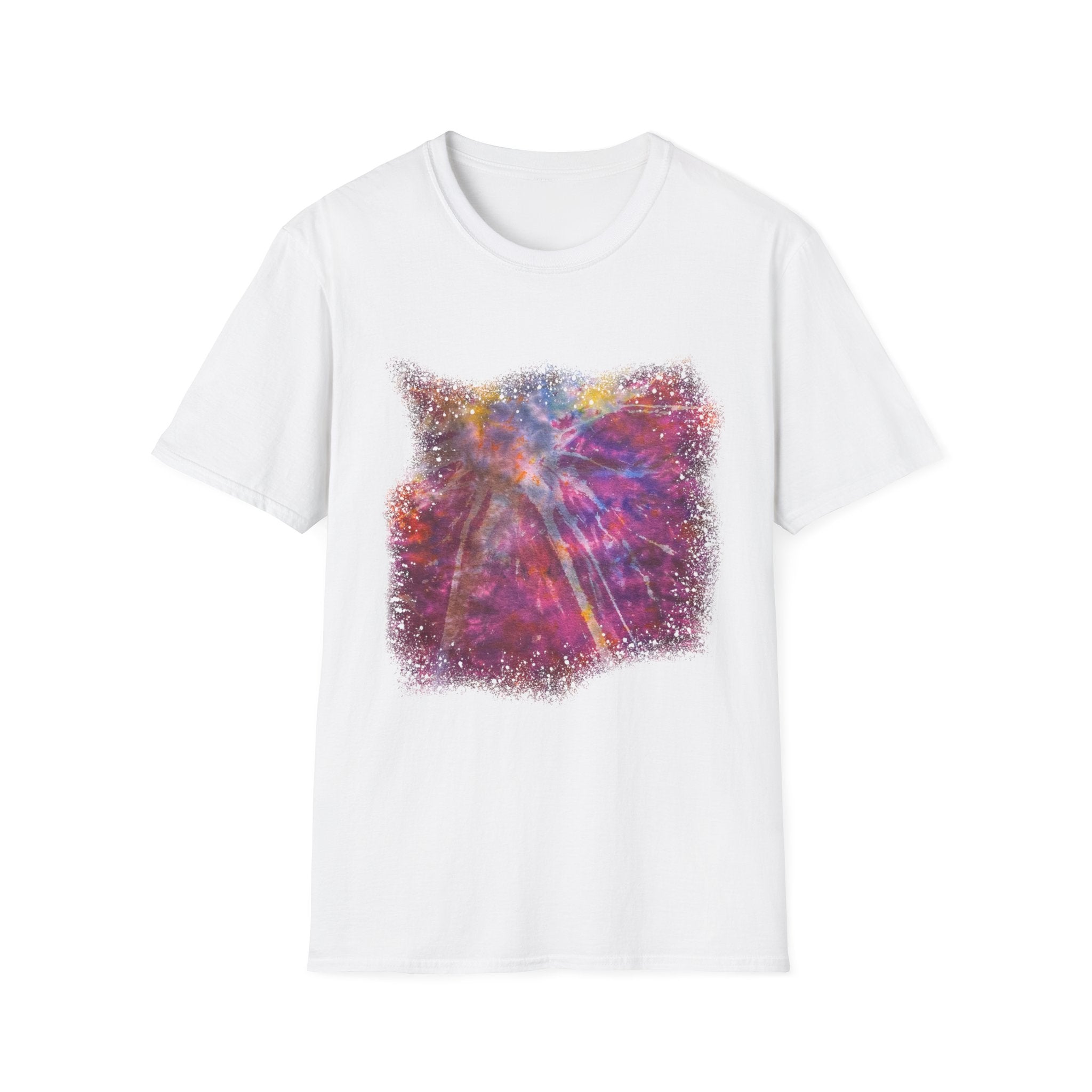 Raspberry Sorbet 2:  Cosmic Vibe Unisex Softstyle T-Shirt | Galaxy Art Tee | Gift for Space Lovers | Festival Wear | Comfortable Casual Tee | Summer Wardrobe