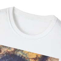 MOCHA SPIDER DANCE:  Unique Spiral Tie-Dye Unisex T-Shirt, Boho Chic Tee, Summer Vibes Top, Festival Wear, Eco-Friendly Gift