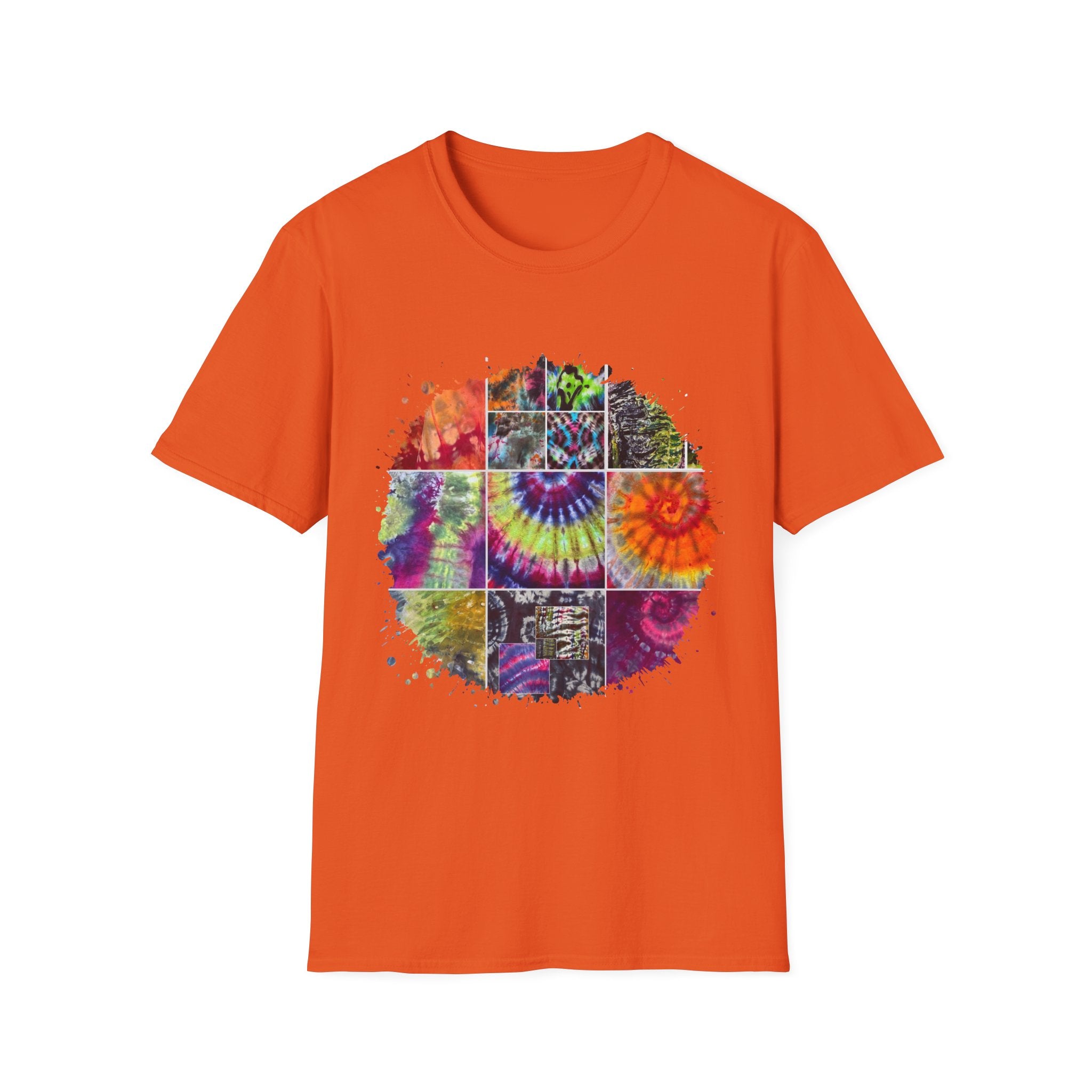 Resilience 2:  Vibrant Tie-Dye Unisex Softstyle T-Shirt, Bohemian Tee, Summer Apparel, Festival Wear, Gift for Him or Her