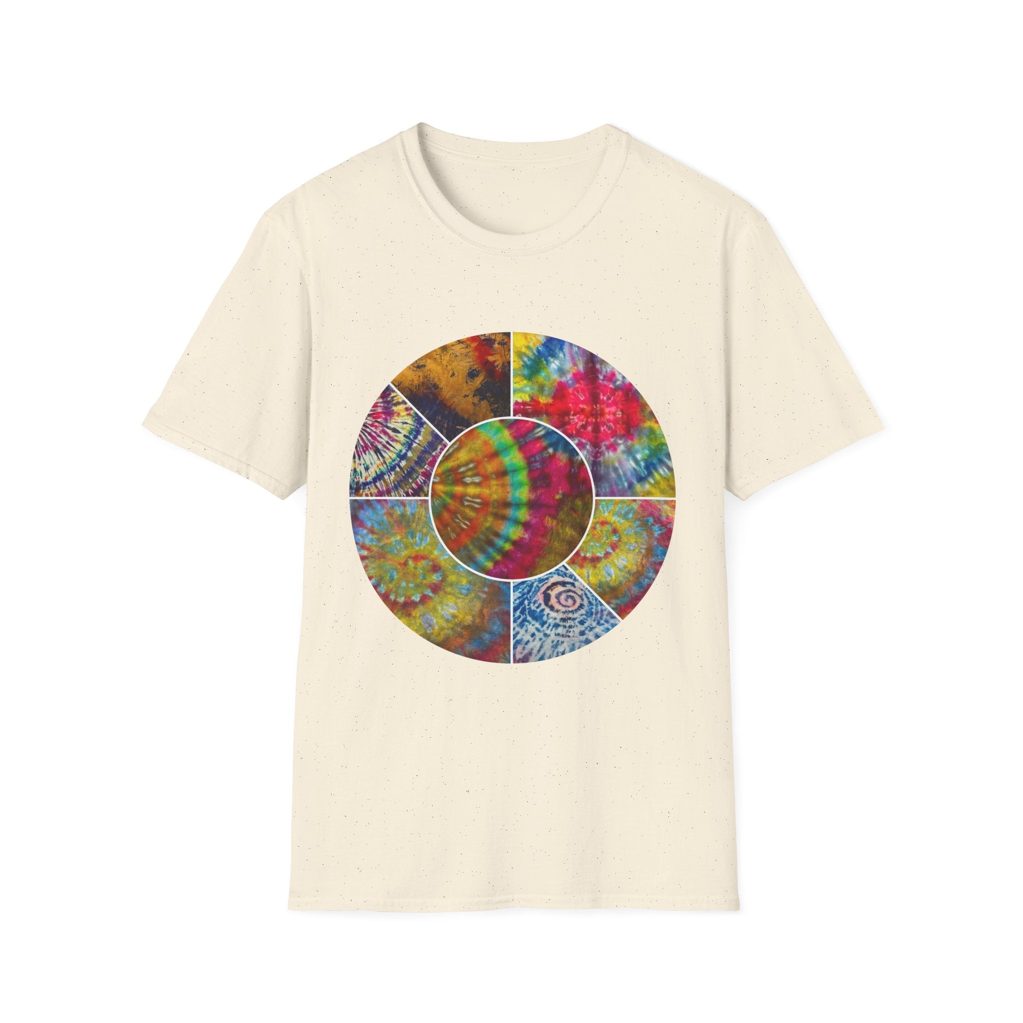 Synchronicity 2:  Colorful Tie-Dye Unisex T-Shirt, Boho Chic Tees, Summer Vibes Shirt, Festival Wear, Gift for Friends, Relaxed Fit Tops