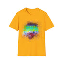 Sidewinder Showdown 2:  Vibrant Artistic Drip T-Shirt, Colorful Graphic Tee, Unisex Rainbow Shirt, Casual Wear, Gift for Art Lovers, Summer Fashion