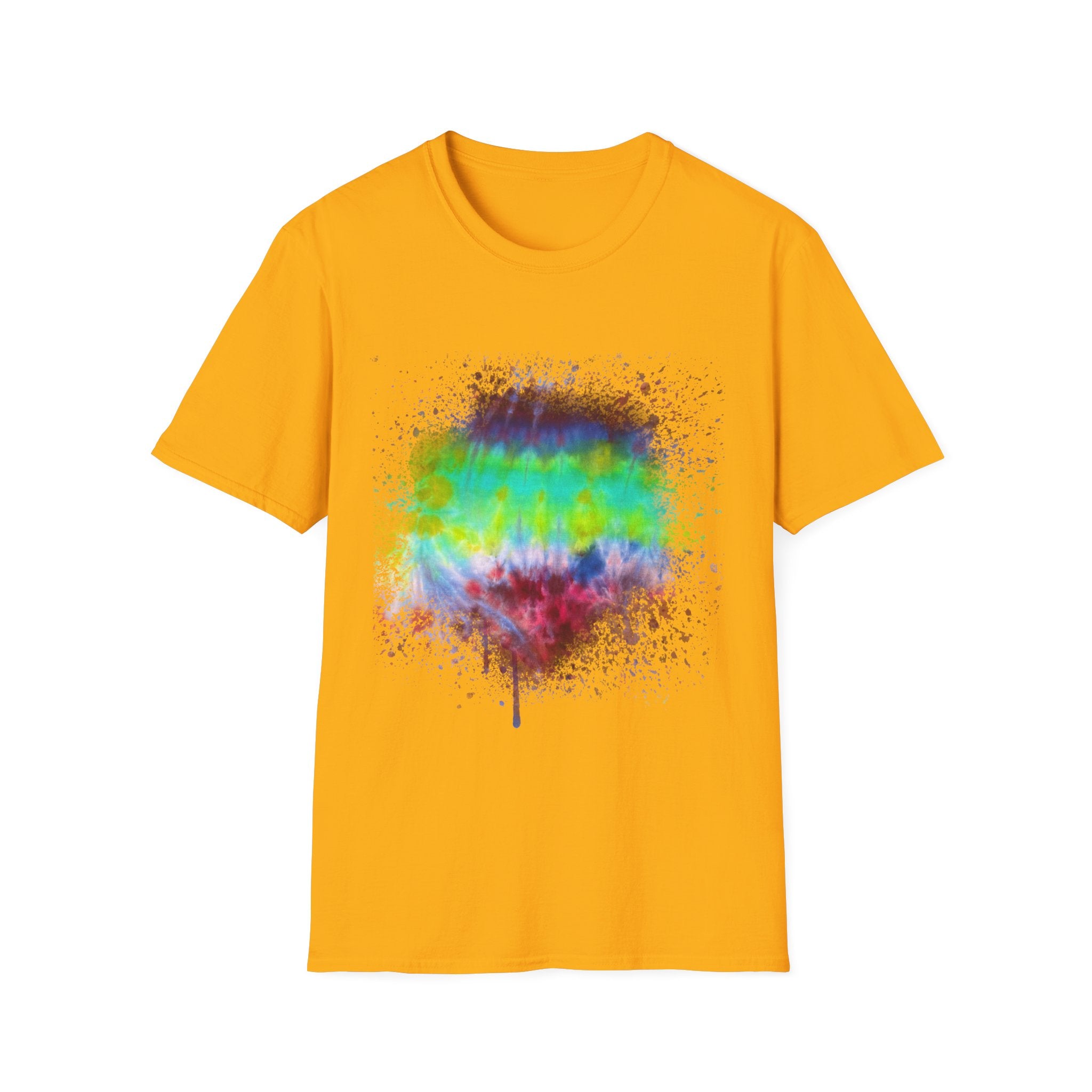 Sidewinder Showdown 2:  Vibrant Artistic Drip T-Shirt, Colorful Graphic Tee, Unisex Rainbow Shirt, Casual Wear, Gift for Art Lovers, Summer Fashion