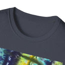 ALLIGATOR ALLEY: Reptile inspired, Vibrant Tie-Dye Unisex T-Shirt, Boho Style Tee, Summer Outfit, Festival Wear, Gift for Her, Unique Graphic Shirt