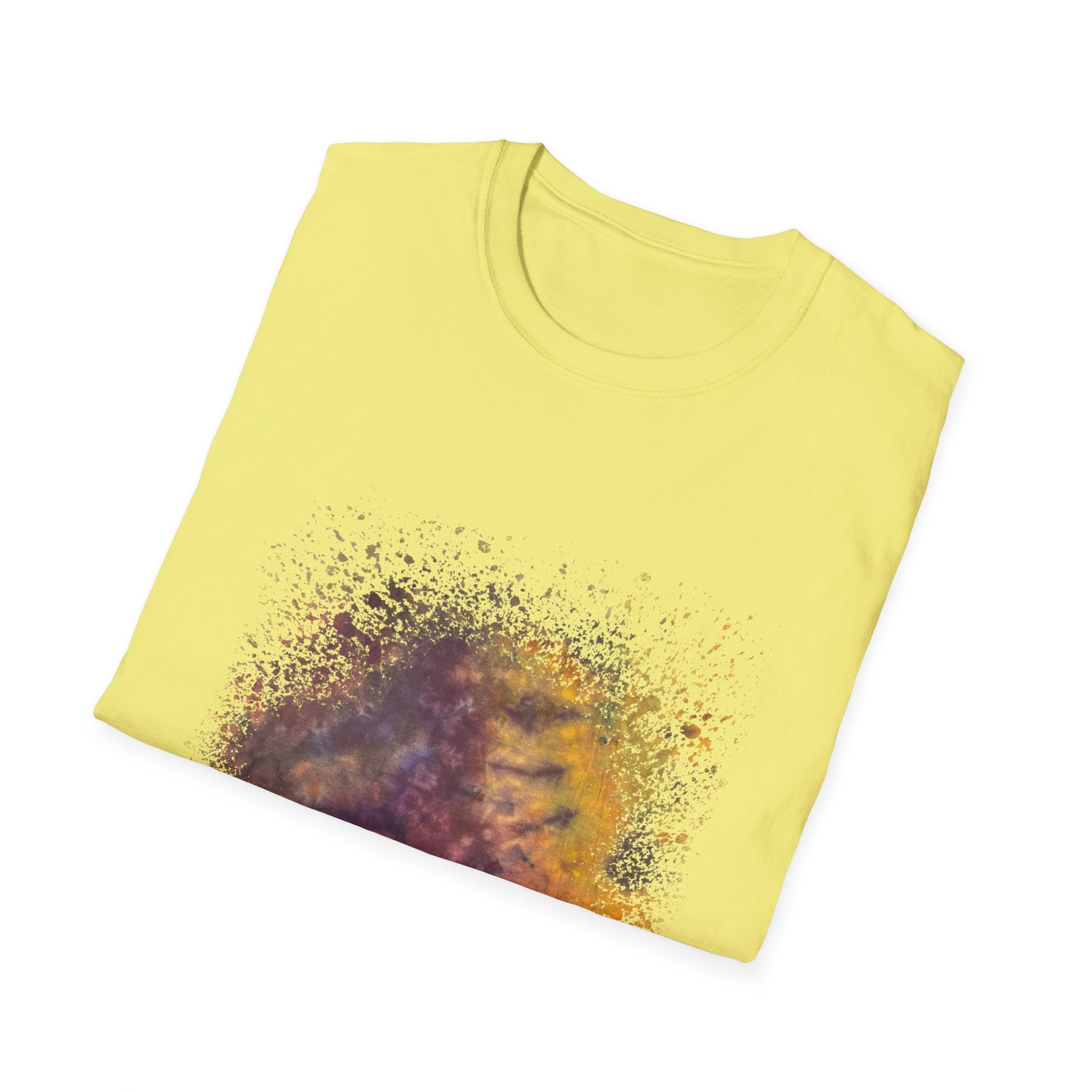 Amber Prerogative 2:  Colorful Splash Unisex Softstyle T-Shirt, Casual Wear, Gift for Art Lovers, Summer Fashion, Vibrant Graphic Tee