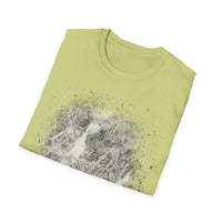 GRAVITY:  Gritty, edgy, Monochrome Tie-Dye Unisex T-Shirt, Casual Everyday Wear, Gift for Friends, Trendy Summer Fashion, Unique Art Apparel