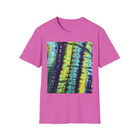 ALLIGATOR ALLEY: Reptile inspired, Vibrant Tie-Dye Unisex T-Shirt, Boho Style Tee, Summer Outfit, Festival Wear, Gift for Her, Unique Graphic Shirt
