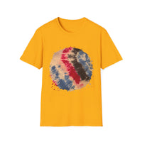 Boomerang Blaze 2:  Tie Dye Unisex Softstyle T-Shirt - Bohemian Vibes for Casual Wear, Summer Festivals, Gift Ideas, Eco-Friendly Fashion, Everyday Comfort