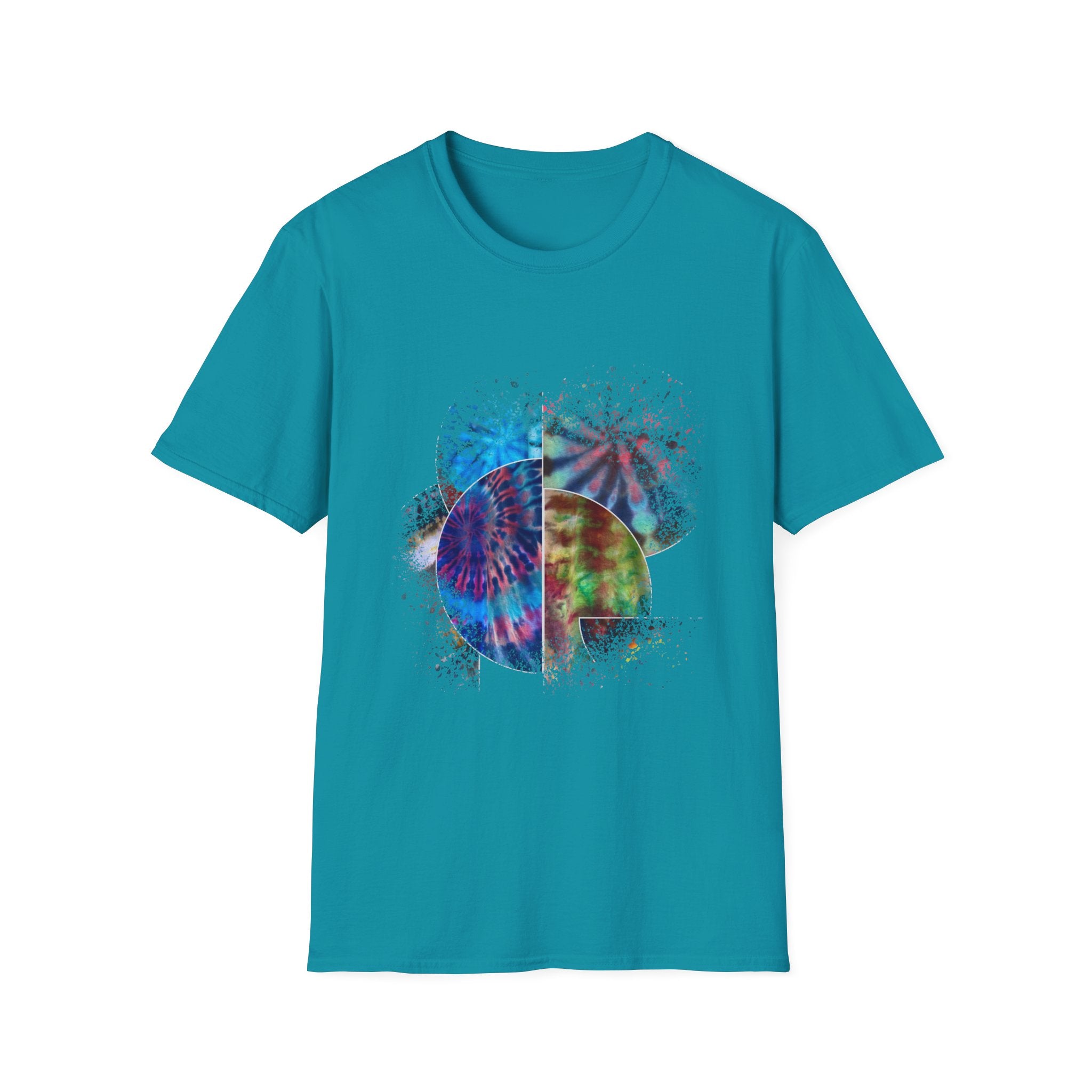 Tenacity 2:  Colorful Tie-Dye Unisex Softstyle T-Shirt, Casual Wear, Gift for Art Lovers, Summer Vibes, Festival Clothing