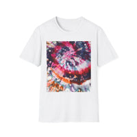 HARDCORE HARMONY: Smash Style Tie-Dye Vibe Unisex Softstyle T-Shirt, Party Wear, Music Festival Shirt, Summer Clothing, Gift for Him/Her