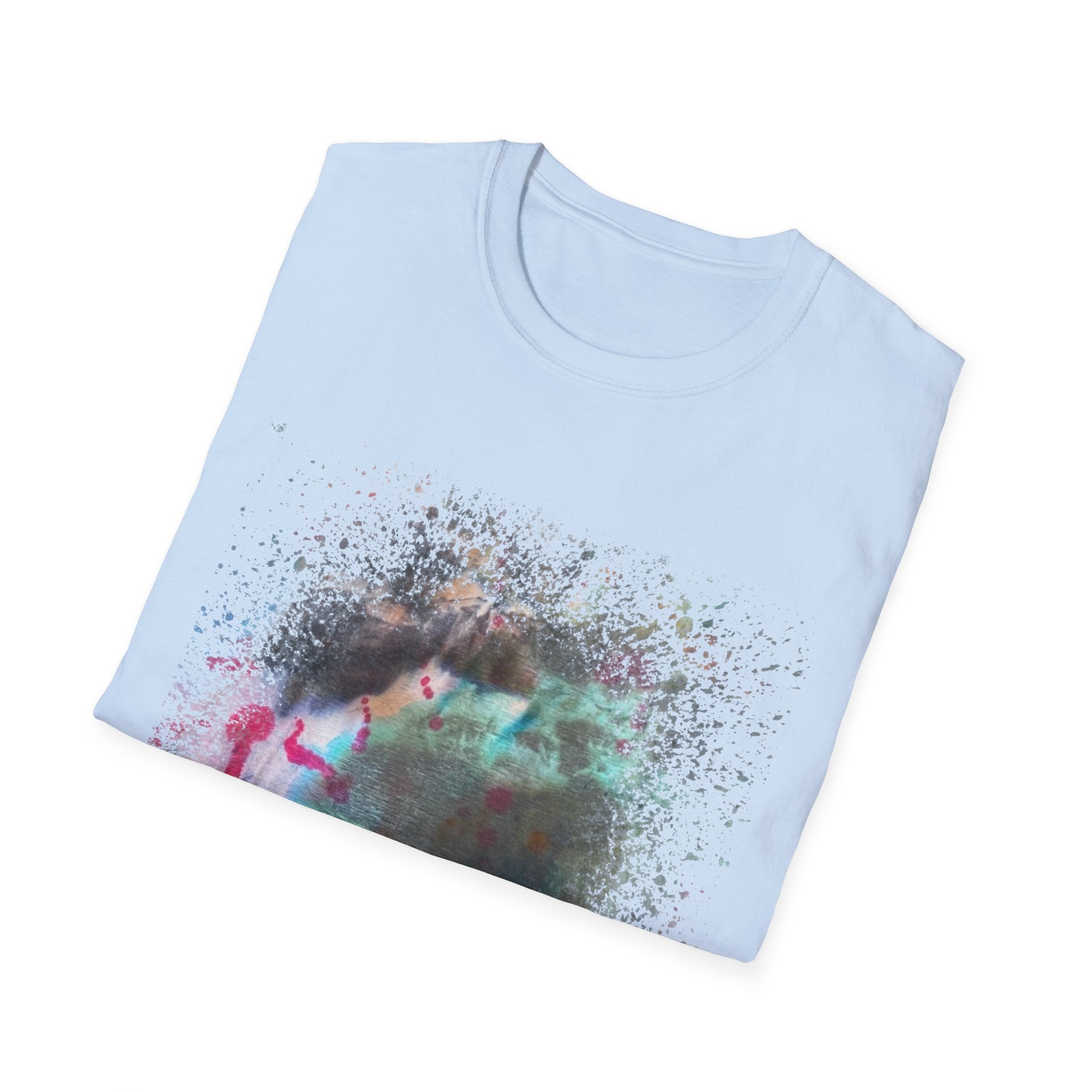 THUNDER BAY: Storm inspired Abstract Art Unisex Softstyle T-Shirt, Unique Fashion Tee, Comfortable Graphic Shirt, Perfect Gift, Casual Wear