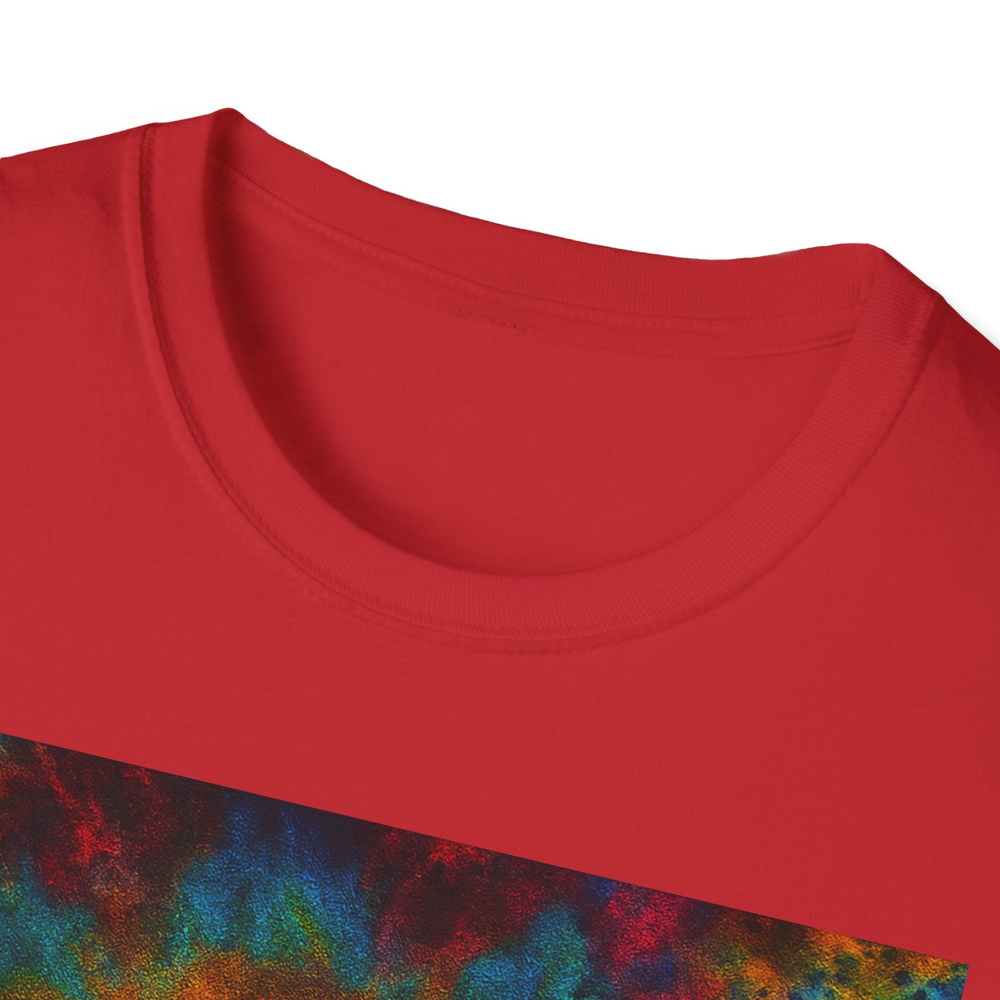 HABANERO HELIX: Rich, bright and Colorful Tie-Dye Unisex Softstyle T-Shirt, Retro Vibe Tee, Festival Outfits, Gift for Teens, Summer Essentials, Casual Wear