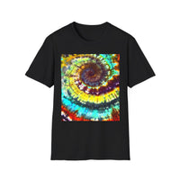 GIDEON: Vibrant swirl Tie-Dye T-Shirt for Festivals, Casual Wear, Spiritual Retreats, Gifts for Friends, Summer Style Essentials
