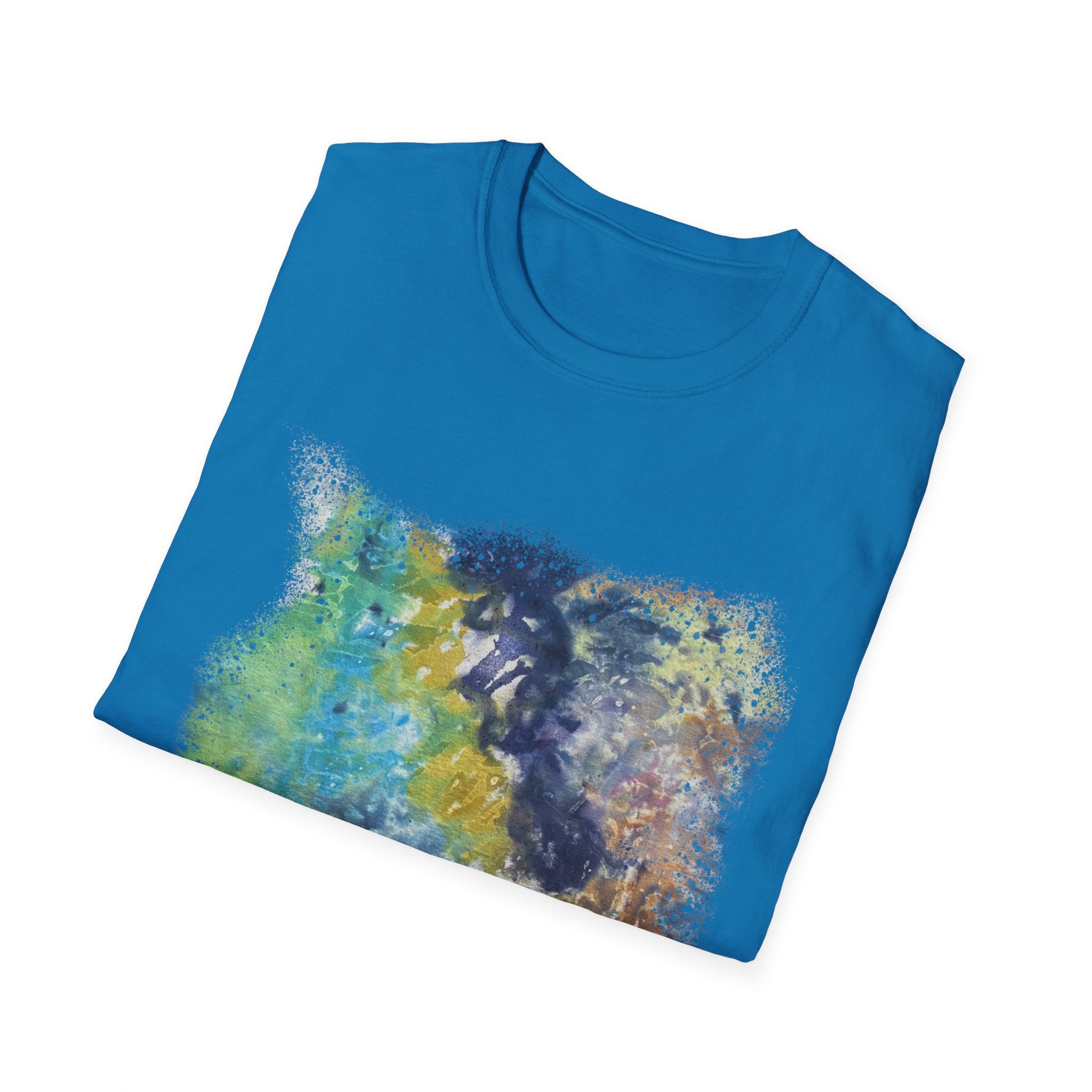 INFLECTION POINT: Monet style Colorful Tie-Dye Unisex Softstyle T-Shirt, Casual Wear, Festival Outfit, Art-Inspired, Everyday Fashion, Gift for Art Lovers