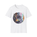 Bravado 2:  Colorful Tie-Dye Unisex Softstyle T-Shirt with Abstract Design, Perfect for Festivals, Casual Outings, Relaxed Days, Summer Vibes, and Gifts