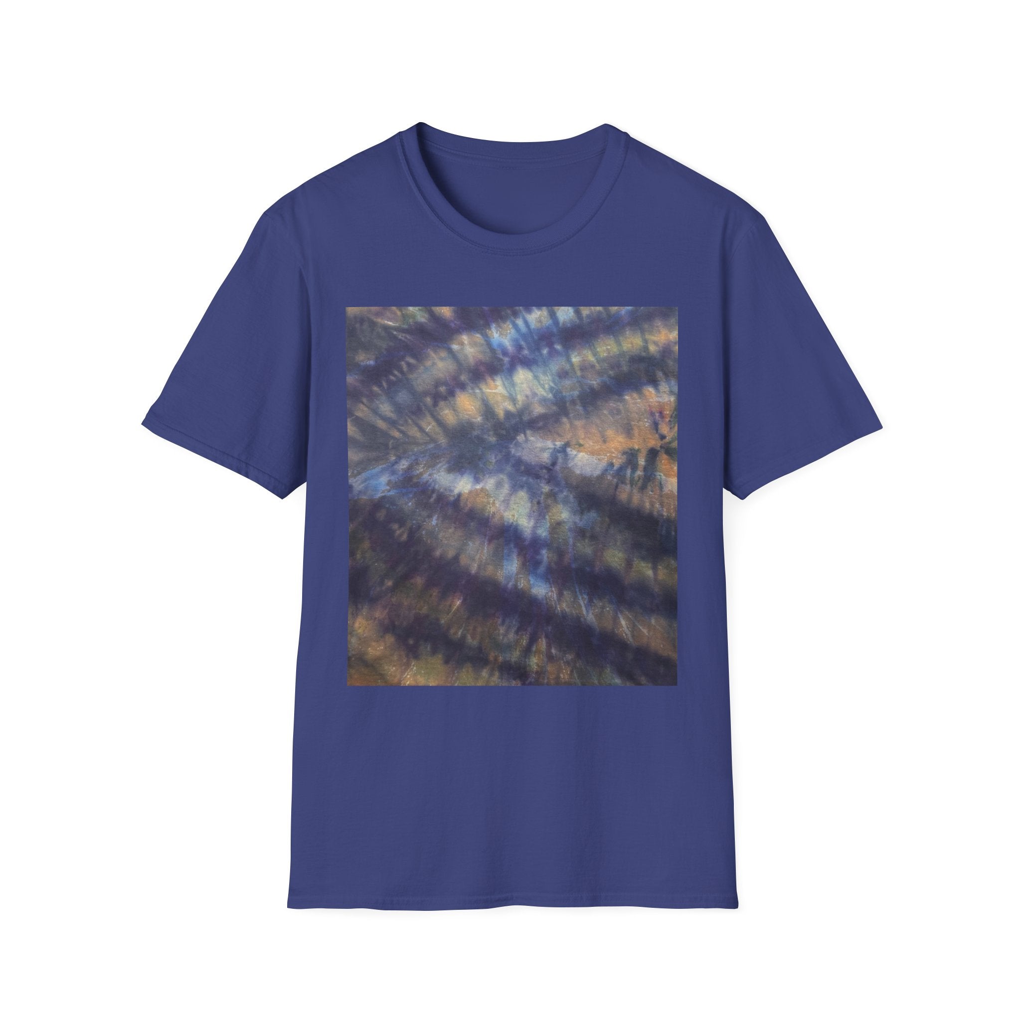 BLUE ON COPPER: Rebel Tie-Dye T-Shirt | Soft Cotton Tee, Festival Wear, Casual Outfit, Gift for Her, Eco-Friendly Apparel