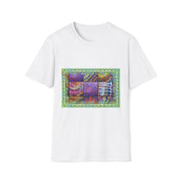 AMBROSIA: Dream inspired tie dye collage,  Softstyle T-Shirt