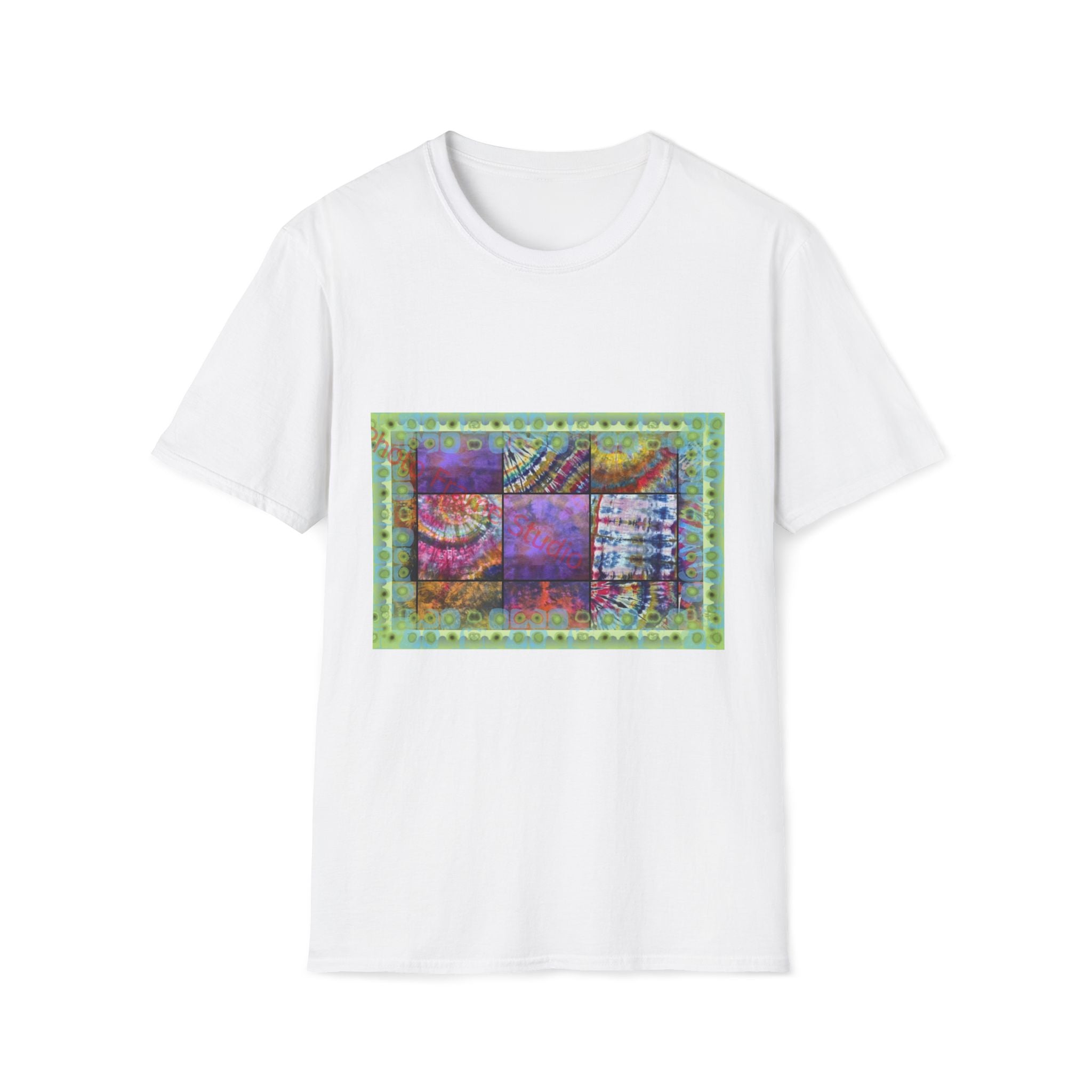 AMBROSIA: Dream inspired tie dye collage,  Softstyle T-Shirt