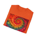 FUCHSIA FRENZY:  Vibrant fuchsia swirl, Tie-Dye T-Shirt, Boho Style Tee, Unisex Summer Shirt, Festival Outfit, Gift for Friends, Casual Wear