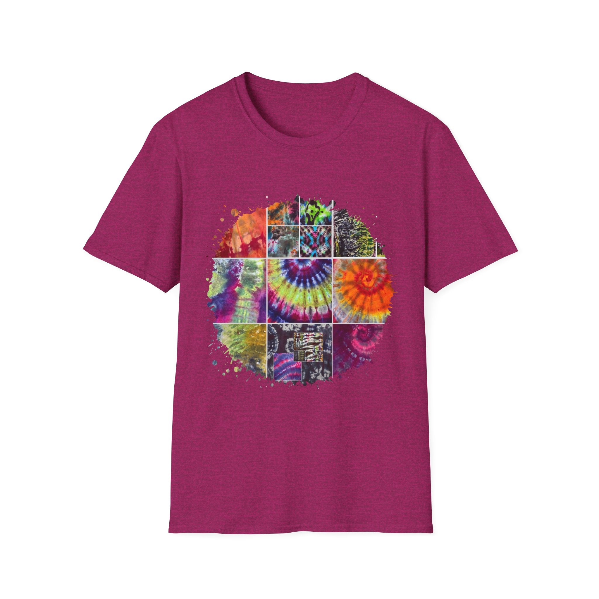 Resilience 2:  Vibrant Tie-Dye Unisex Softstyle T-Shirt, Bohemian Tee, Summer Apparel, Festival Wear, Gift for Him or Her