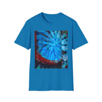BLUE TIDE: Ocean inspired, Colorful swirl Tie-Dye Unisex T-Shirt - Boho-Chic Fashion, Summer Vibes, Gift for Him/Her, Festival Wear, Cozy Everyday Top