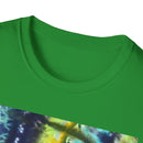 ALLIGATOR ALLEY: Reptile inspired, Vibrant Tie-Dye Unisex T-Shirt, Boho Style Tee, Summer Outfit, Festival Wear, Gift for Her, Unique Graphic Shirt