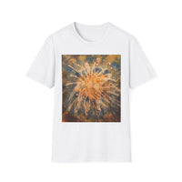 ETERNAL STAR FIRE: Cosmic Starburst T-Shirt - Softstyle Tee, Unisex Casual Shirt, Unique Graphic Top, Gift for Art Lovers, Trendy Summer Wear