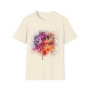 Serenade 2:  Vibrant Drip Artistic T-Shirt, Unisex Softstyle Tee, Colorful Streetwear, Graphic Tee, Casual Artwear, Trendy Summer Shirt