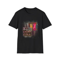 Smoke and Mirrors 2:  Vibrant Art Graphic Tee, Unisex Softstyle T-Shirt, Casual Wear, Stylish Gift, Artistic Fashion, Everyday Comfort, Unique Design