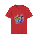 The Scramble 2:  Colorful Splash Unisex Softstyle T-Shirt, Casual Wear, Gift for Friends, Summer Fashion, Vibrant Art Tee