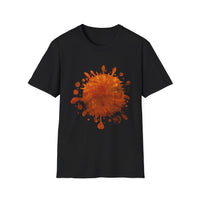 QUASAR:  Galaxy style yet with earthy color splatter, Artistic Splatter T-Shirt - Casual Wear, Graphic Tee, Unique Gift, Art Lover Apparel, Summer & Festival Fashion