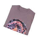 Tangerine Tiger 2:  Artistic Tie-Dye Unisex Softstyle T-Shirt, Casual Wear, Festival Outfit, Gift for Him/Her, Summer Vibes, Eco-Friendly Fashion