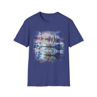 LILAC INFUSION:  Nature inspired Tie-Dye Unisex Softstyle T-Shirt - Boho Chic, Casual Wear, Summer Essential, Festival Outfit, Unique Gift