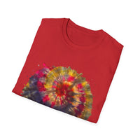 Desert Rose 2:  Vibrant Tie-Dye T-Shirt, Unisex Softstyle Tee, Boho Chic Shirt, Casual Wear, Perfect for Summer Festivals, Gift for Friends