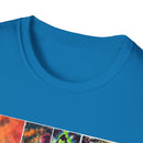 RESILIENCE:  Colorful collage Tie-Dye Unisex T-Shirt, Perfect for Summer Festivals, Casual Wear, Vacation, Gifts, and Artsy Vibes