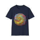 Watermelon Krush 2:  Colorful Spiral Tie-Dye Unisex Softstyle T-Shirt, Summer Vibes Shirt, Festival Apparel, Gift for Her, Boho Fashion