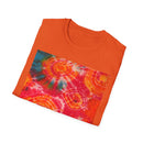 RIPPLE: Koi pond inspired ripple swirl style, Tie-Dye Unisex Softstyle T-Shirt, Bohemian Tee, Summer Vibes Shirt, Festival Wear, Gift for Her, Unique Tie Dye Fashion