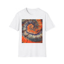 MARMALADE REBEL: Splashy Unisex super swirl Tie-Dye T-Shirt, Vibrant Spiraled Design, Casual Summer Tee, Festival Wear, Gift for Friends