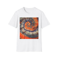 MARMALADE REBEL: Splashy Unisex super swirl Tie-Dye T-Shirt, Vibrant Spiraled Design, Casual Summer Tee, Festival Wear, Gift for Friends