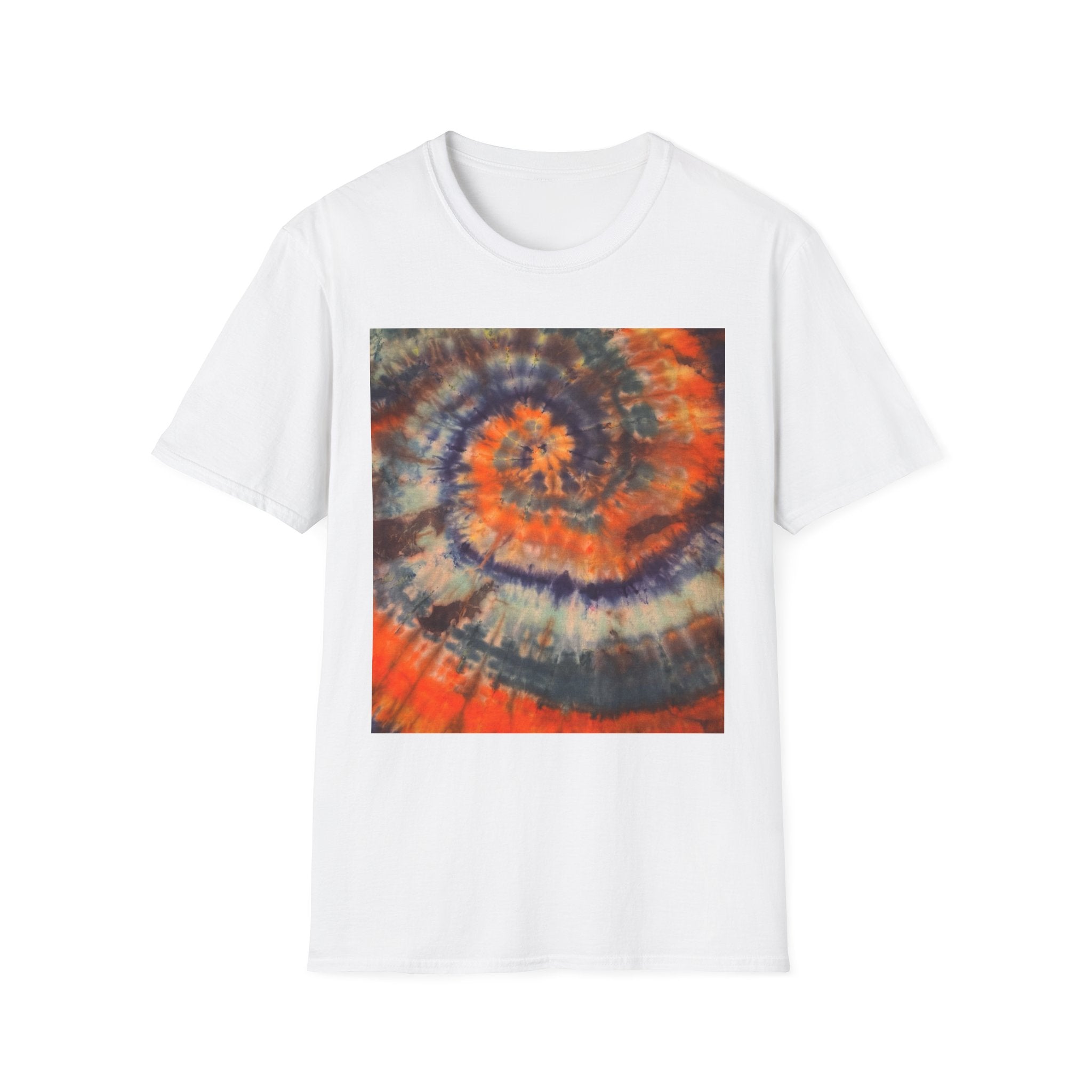MARMALADE REBEL: Splashy Unisex super swirl Tie-Dye T-Shirt, Vibrant Spiraled Design, Casual Summer Tee, Festival Wear, Gift for Friends