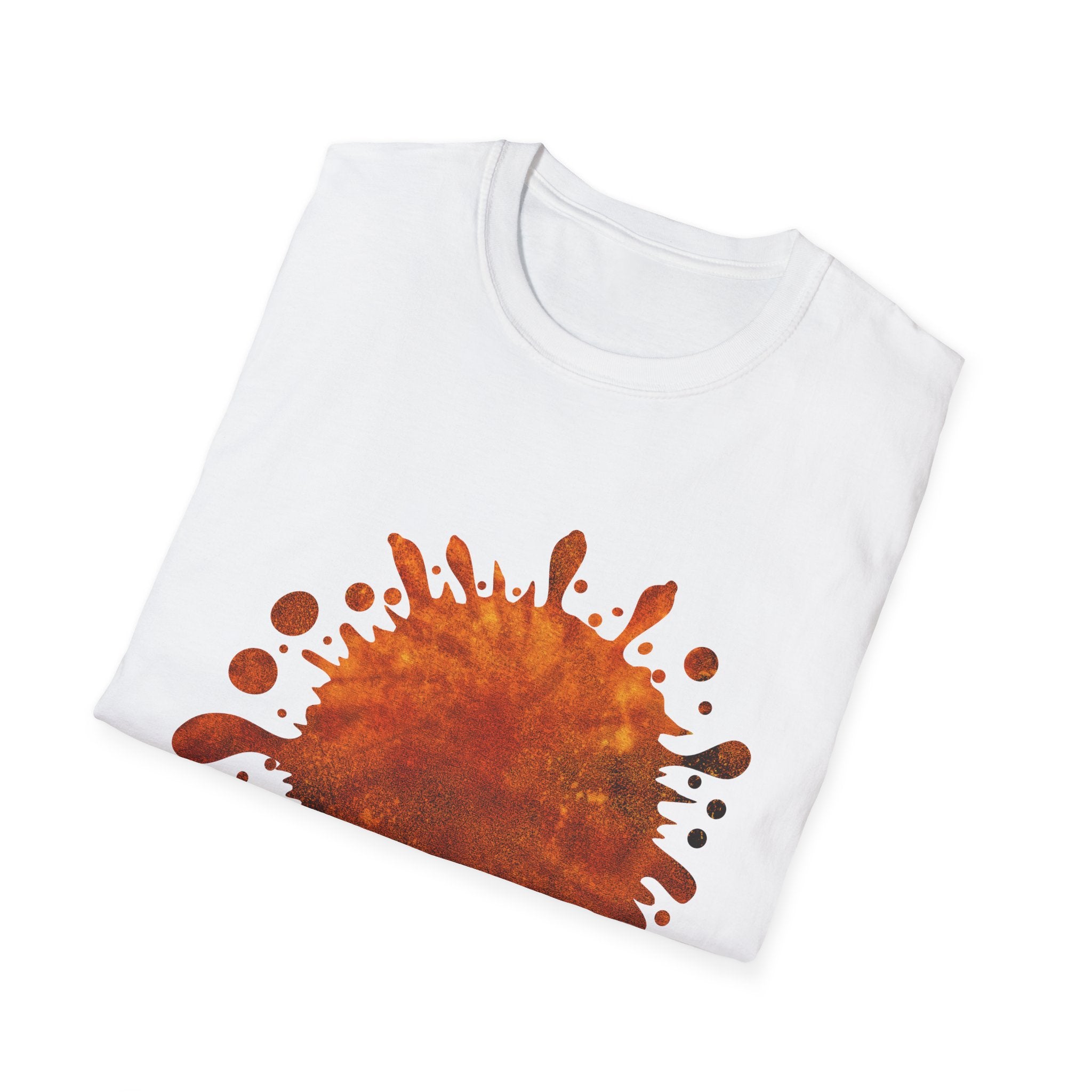 QUASAR:  Galaxy style yet with earthy color splatter, Artistic Splatter T-Shirt - Casual Wear, Graphic Tee, Unique Gift, Art Lover Apparel, Summer & Festival Fashion
