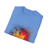 Supersonic 2:  Vibrant Splash Art Unisex T-Shirt, Colorful Tee, Casual Wear, Festival Shirt, Graphic Tee, Gift for Art Lovers