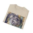 RENEGADE: Edgy, grungy, scratchy Swirl Tie-Dye T-Shirt, Unisex Casual Tee, Retro Vibe Shirt, Summer Style Top, Gift for Music Festivals, Tie-Dye Lover's Apparel